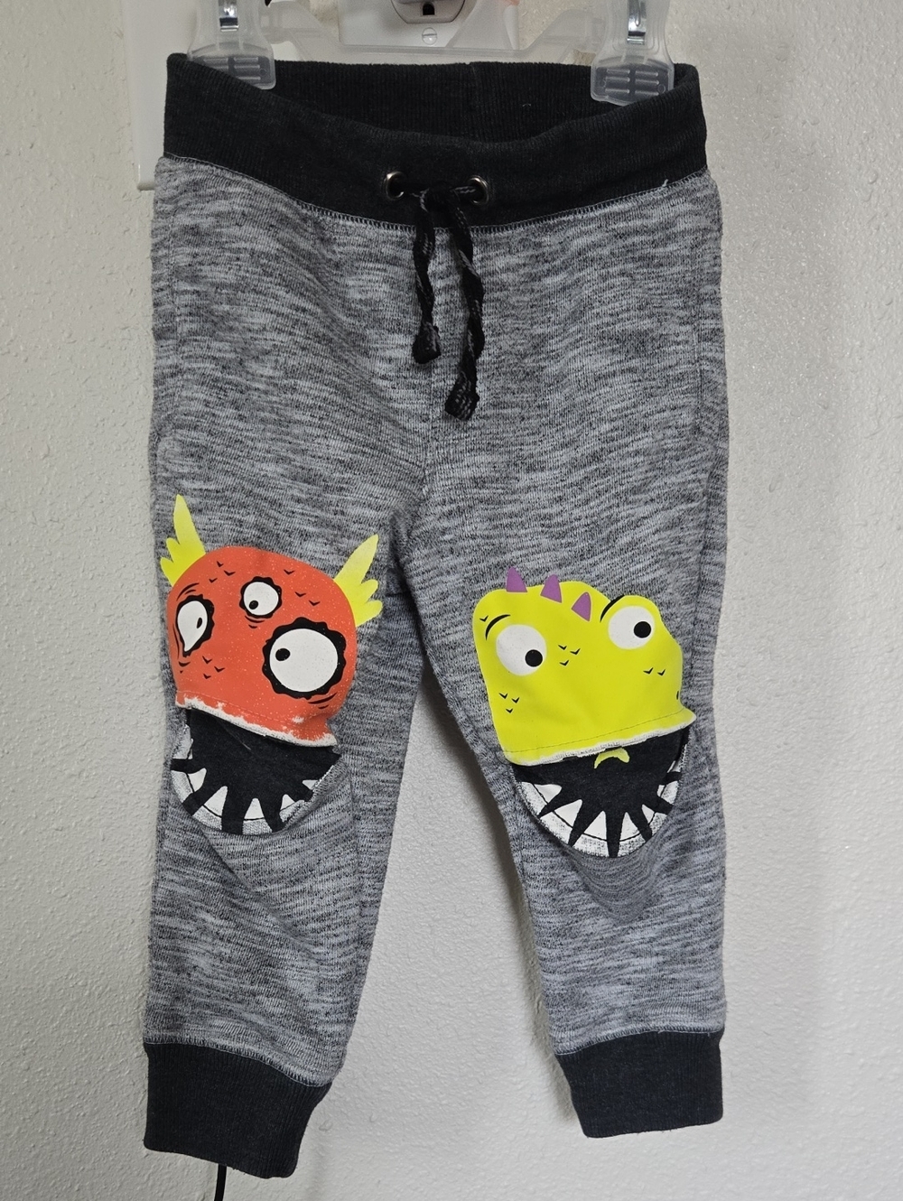 Sweatpants with Neon Monster Knee Little Pads